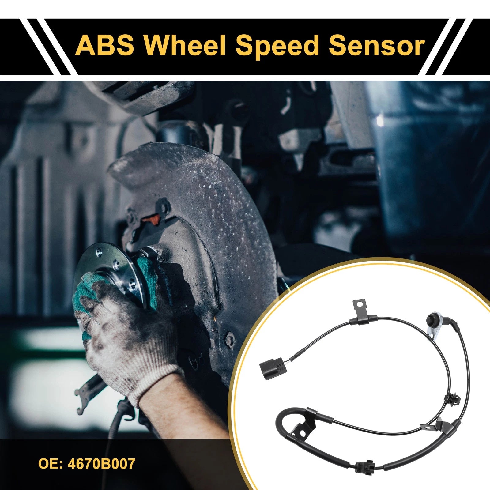 ABS Wheel Speed Sensor No. 4670B007 for Mitsubishi L200 (2016–2023) Rear Left