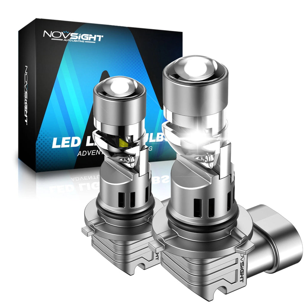 2X 9006 LED Headlight Bulbs for NOVSIGHT (6500K, 17000LM)