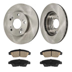 Front Vented Brake Rotors and Ceramic Pads Kit for Honda CR-Z (2011–2015)
