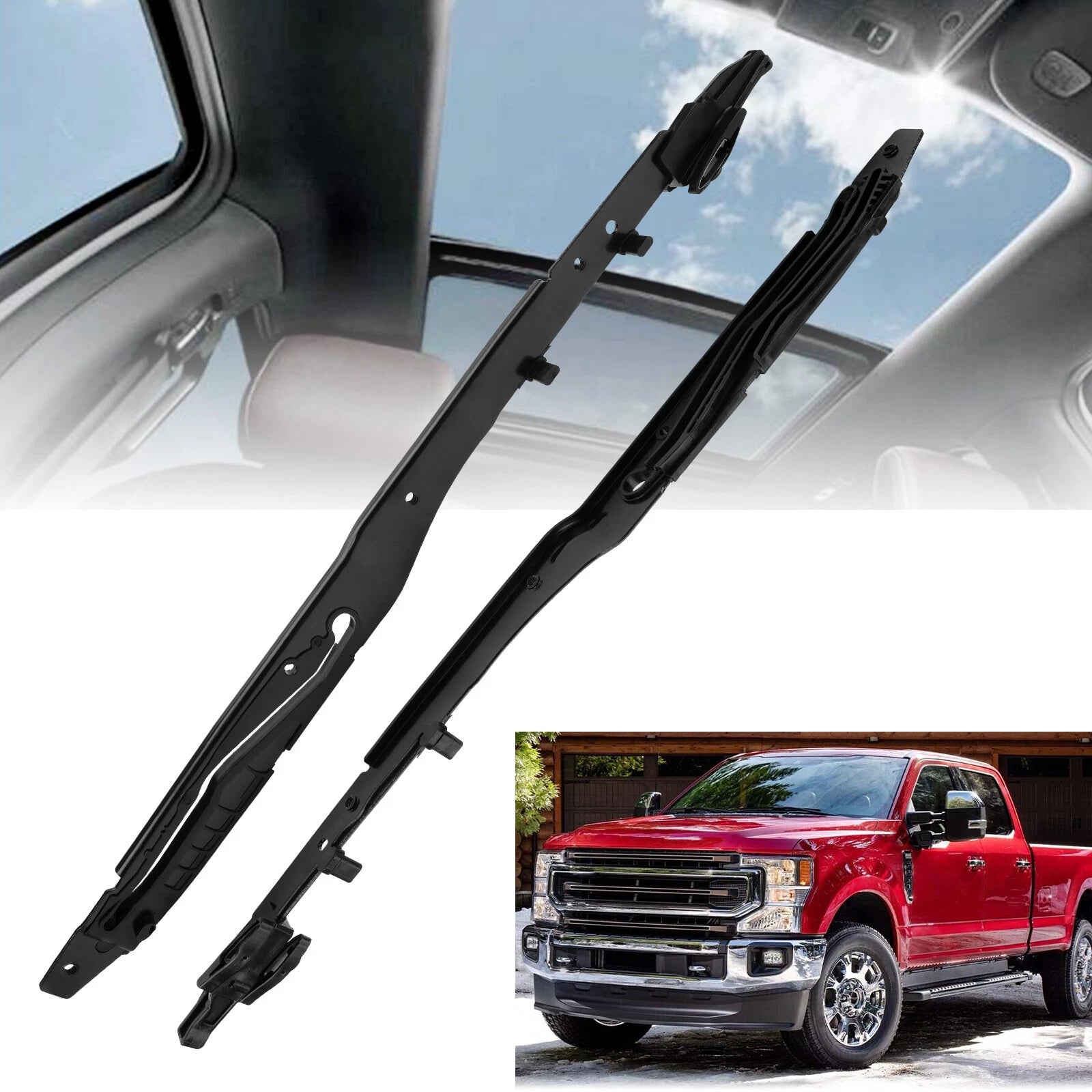 Sunroof Track Guide Rails Repair Kit Left & Right for Ford F150 Expedition (2015–2024)