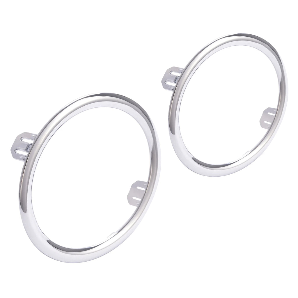 Set of 2 Fog Light Covers with Chrome Ring for Honda Pilot (2012-2015)