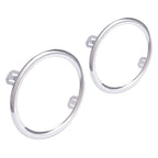 Set of 2 Fog Light Covers with Chrome Ring for Honda Pilot (2012-2015)