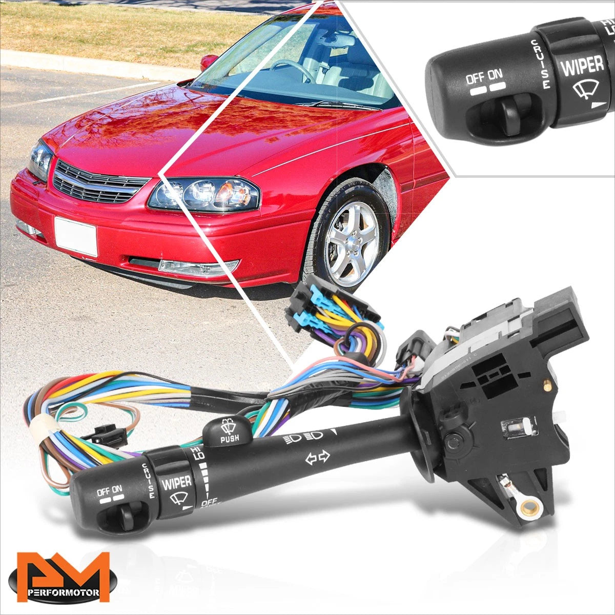 Headlight Dimmer Cruise Control Wiper Switch for Chevy Impala (2000–2005)