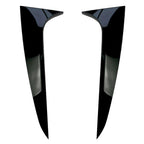 Glossy Black Rear Window Spoiler Side Wing Cover for BMW X4 G02 (2019–2020)