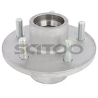 5 on 4.5" Galvanized Hub & 44649 X 68149 Bearings for Boat Trailer