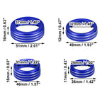 7pcs Blue AC Climate Control Ring Knob Trim for Ford F-150 (2021–2022)