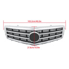 Matte Chrome Front Upper Bumper Grille for Cadillac ATS (2013-2014)