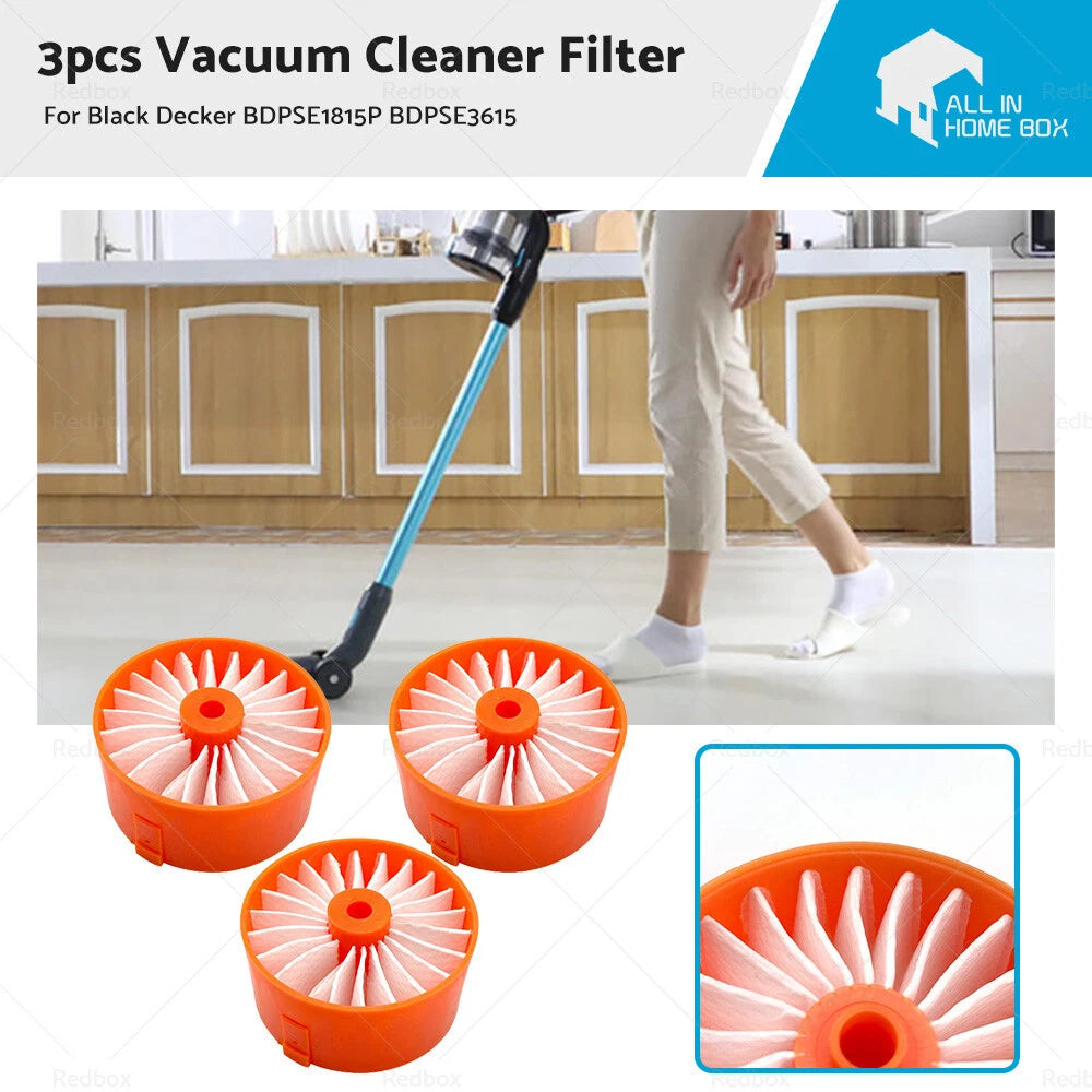 3X Filter Element for Black Decker BDPSE1815P BDPSE3615 BHFEV182B