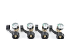 Set of 4 Copper Gas Tank Inflation Joint Converters for Propane