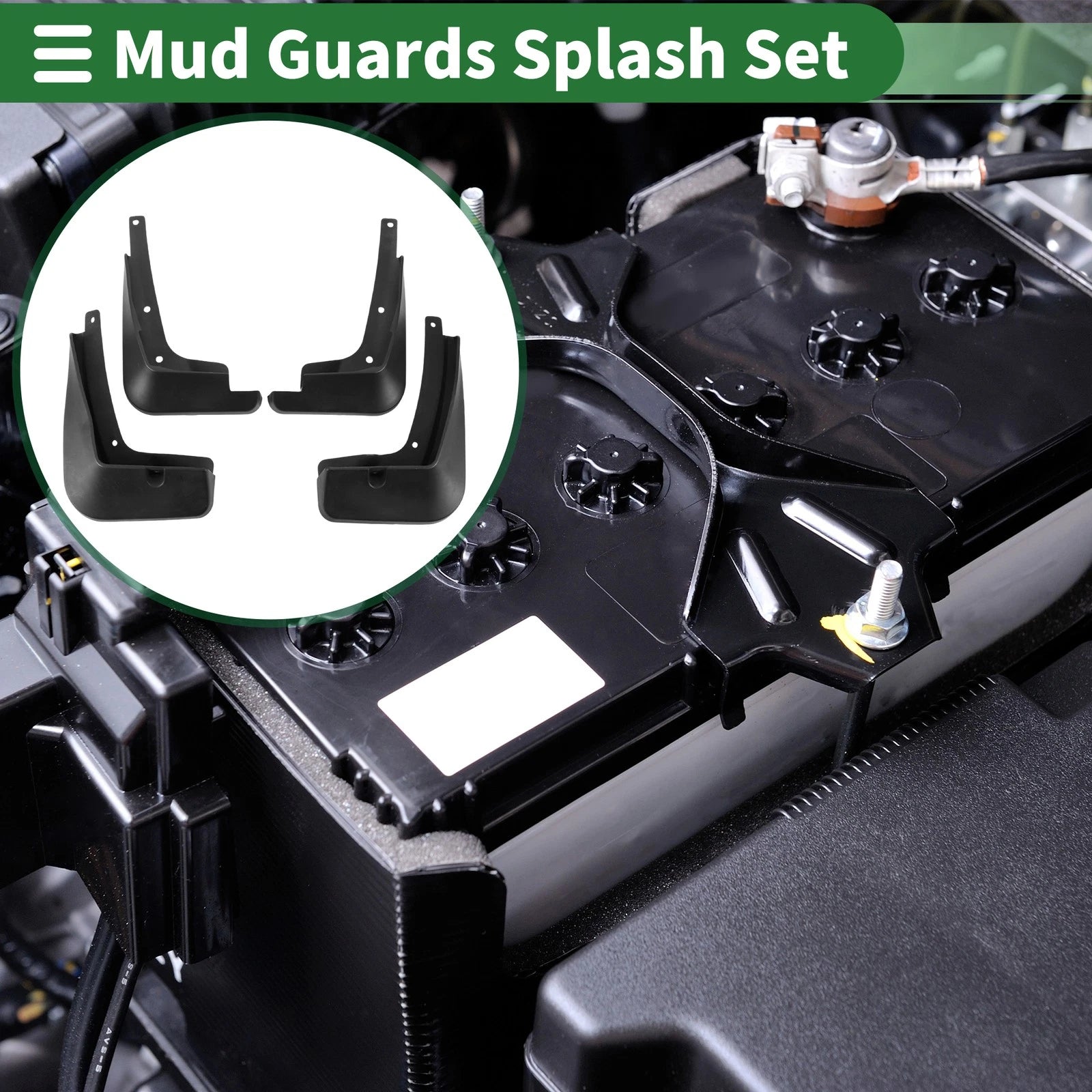Mud Flaps Splash Guards for Chevrolet Cavalier (2016–2018) W/ Mounts