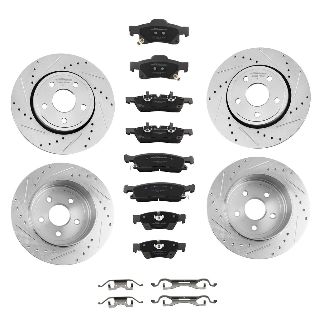 Brake Disc Rotors & Pads Kit for Jeep Grand Cherokee (2011–2018)