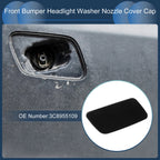 Front Left Washer Nozzle Cover Cap for Volkswagen Passat CC (2008–2012) Black