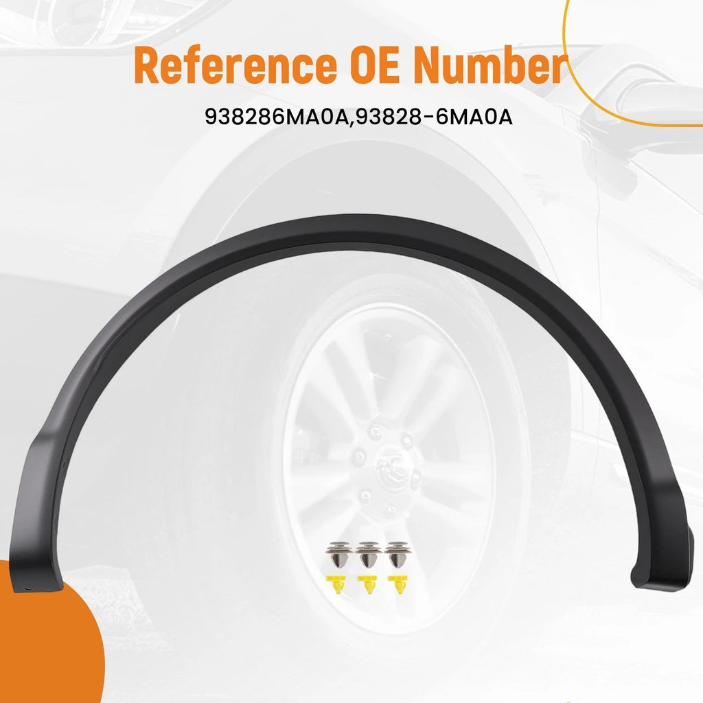 Black Fender Trim Right Side for Nissan Rogue Sport (2017–2021) 938286MA0A