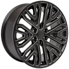 22 Inch Black Wheel Replacement with Milled Edge for 1992–1994 Chevy Blazer