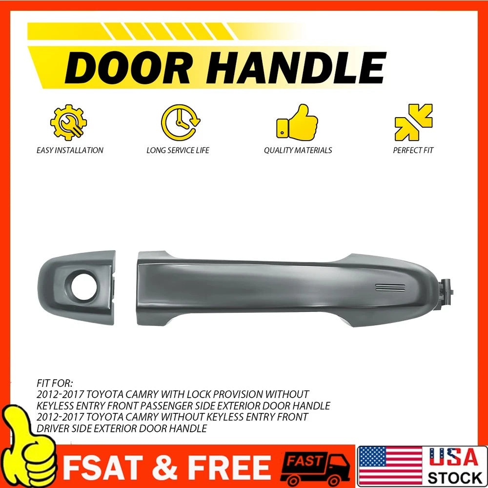 Front Left Door Handle for Toyota Camry (2012–2017) - Magnetic Gray Metallic