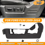Seat Cover Trim Panel Bezel for Ford F150 (2009–2014) - Black, Driver Side