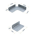 Photovoltaic Mounting Brackets for Boats RVs Yachts (Silver)