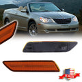 2X Amber Lens Front Side Marker Reflector Lights for Chrysler Sebring (2007–2010)