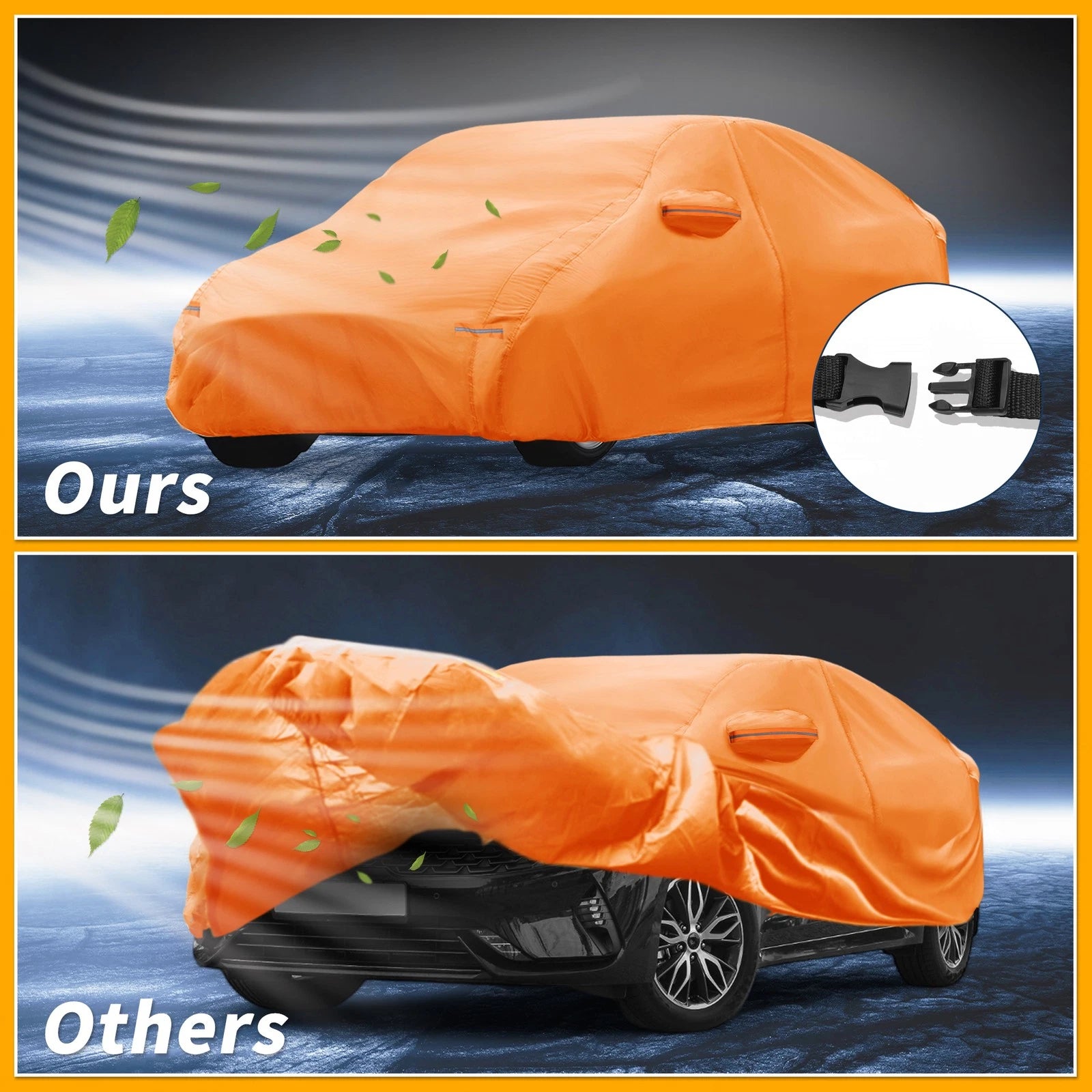 Waterproof Car Cover for Kia K5 (2021–2023) 210D-PU with Zipper