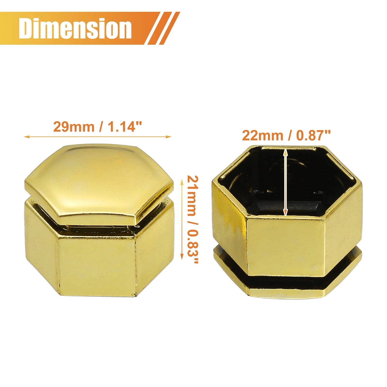 20 Pcs Wheel Lug Nut Covers for Land Rover Range Rover Sport (2005–2013)