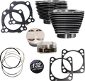S&S Cycle 132" Cylinder Kit for Harley Davidson (2017–2023) - Black Granite