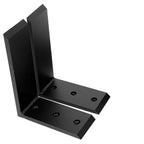 Set of 2 Heavy Duty Black Steel Countertop Support Brackets
