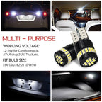 10Pcs LED Interior Dome License Plate Light Bulb for Various Vehicles (YYYY–YYYY)