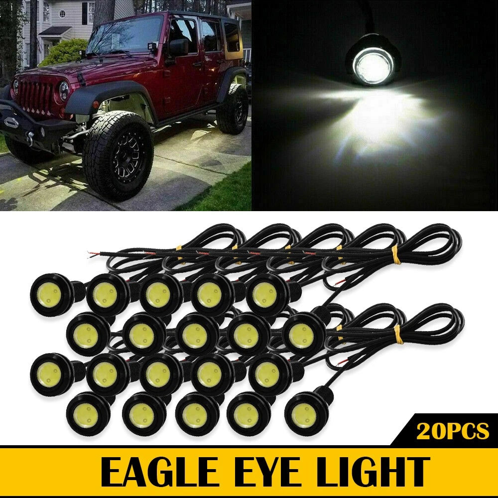20x LED DRL Side Marker Fog Light Tail Backup Lamp for