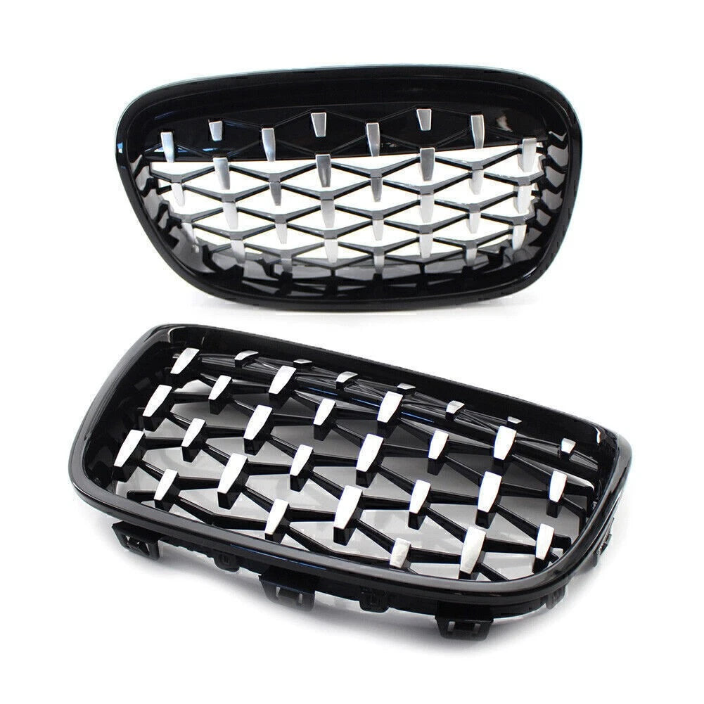Honeycombe Style Front Bumper Grill Mesh Grille Trim for BMW 1 Series (2011–2014)
