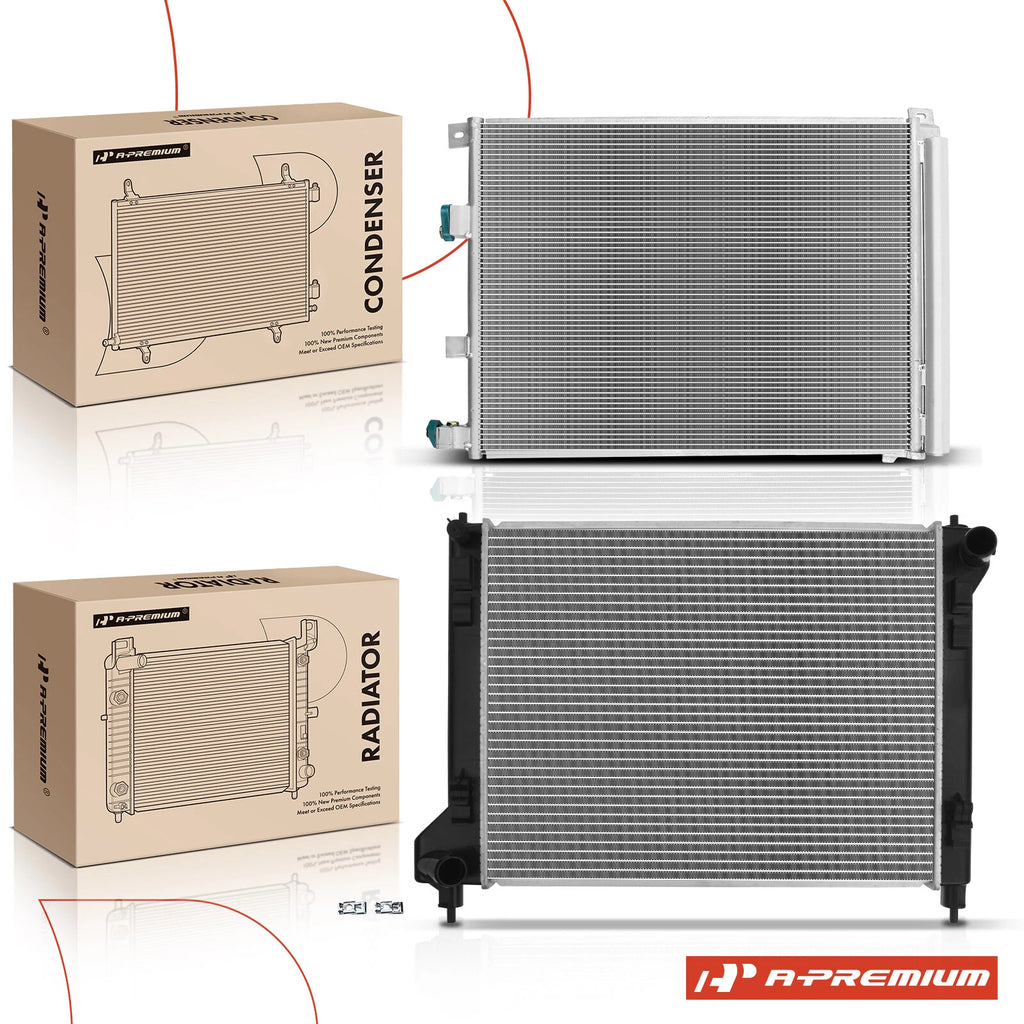 Radiator and A/C Condenser Cooling Kit for Nissan Sentra (2013–2019)