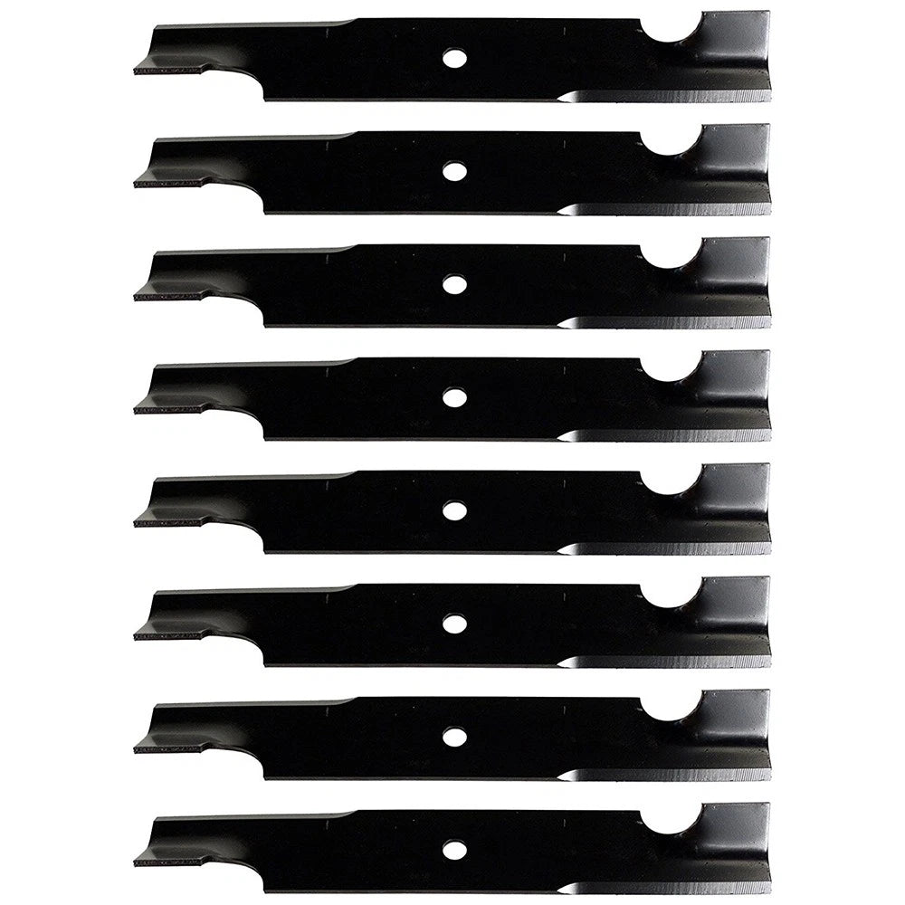 Set of 8 Notched Blades for Toro Mowers 32" & 48" Decks (107-3192)