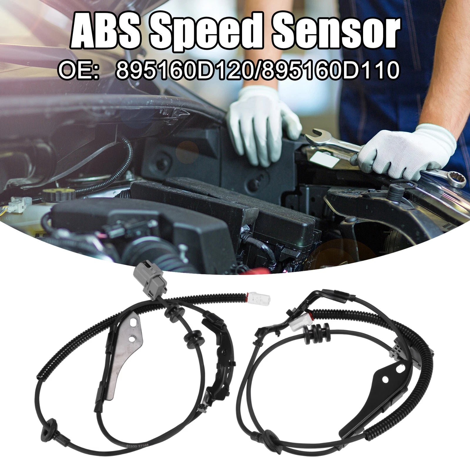 Set of 2 ABS Wheel Speed Sensors for Toyota Yaris (2008–2012) No. 895160D120