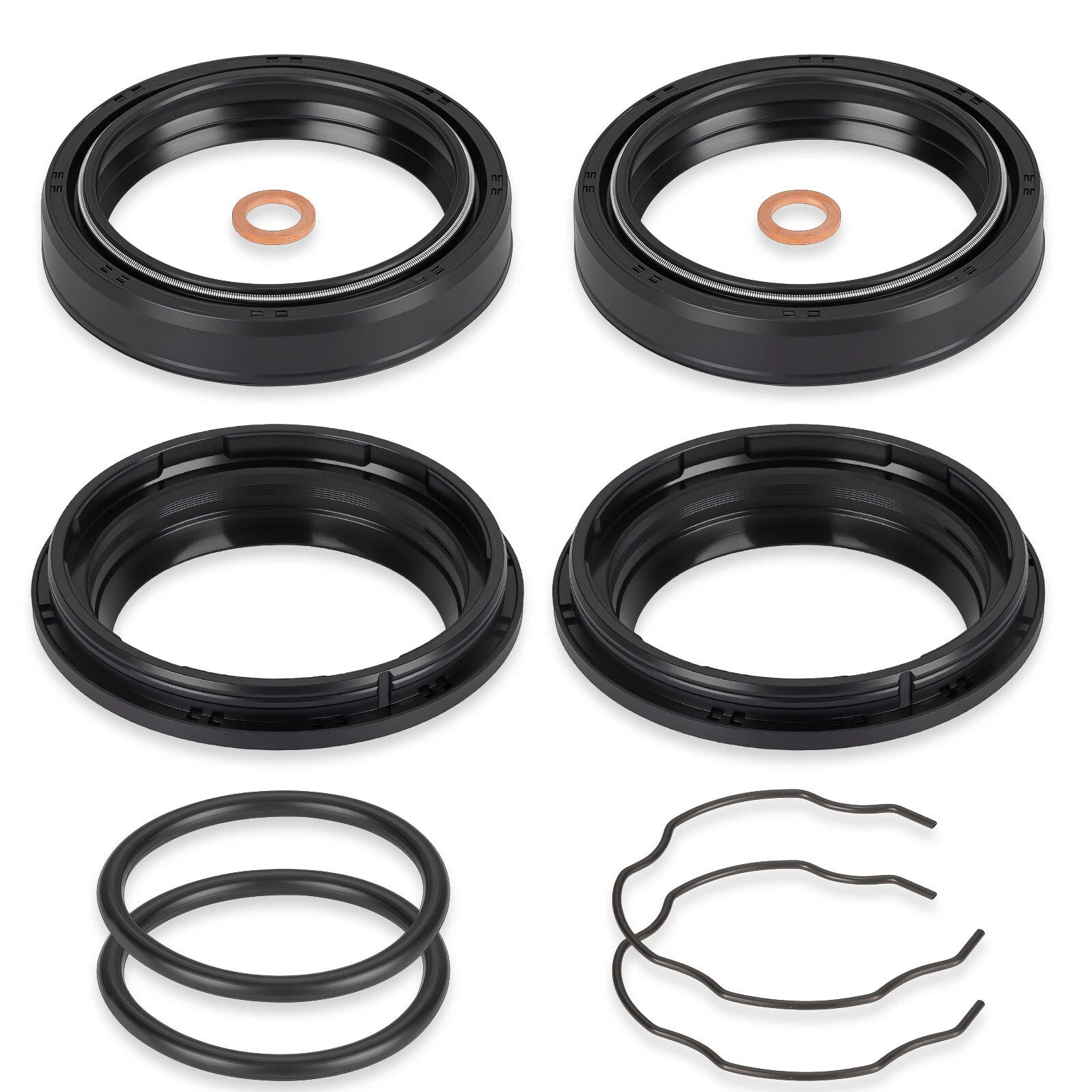 Front Fork Shock Absorber Oil Seal Kit for Suzuki GSX1300R Hayabusa (2008–2024)