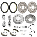 Front Brake Drums Plate Shoes Kit for Honda Foreman 400 TRX400FW (1995–1998)