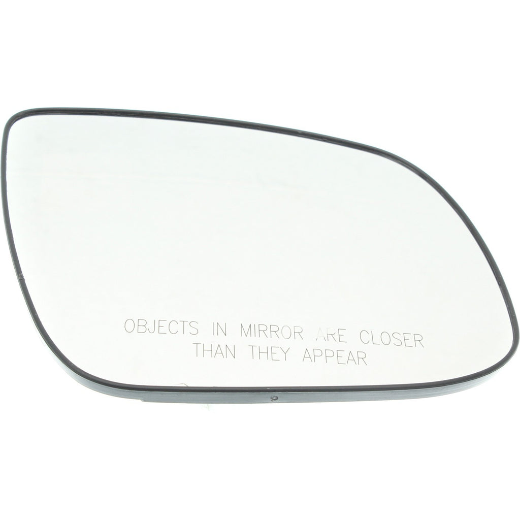Passenger Mirror Glass for Kia Forte (2010–2013) with Backing Plate