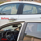Carbon Fiber Window Pillar Posts Stickers for Honda Civic (2016-2021)