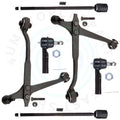 Set of 6 Control Arms and Tie Rod Ends for Ford Windstar (1999–2001)