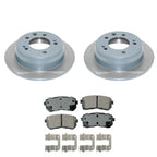 DuraGo Rear Rotors & Akebono ProACT Ceramic Brake Pads Kit for Elantra (2011–2016)