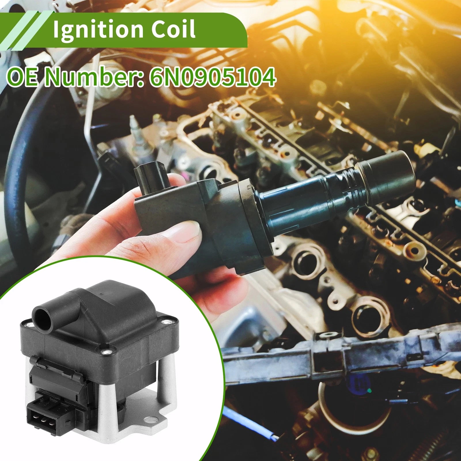 Ignition Coil Pack No. 6N0905104 for Volkswagen Jetta (1995–1999)