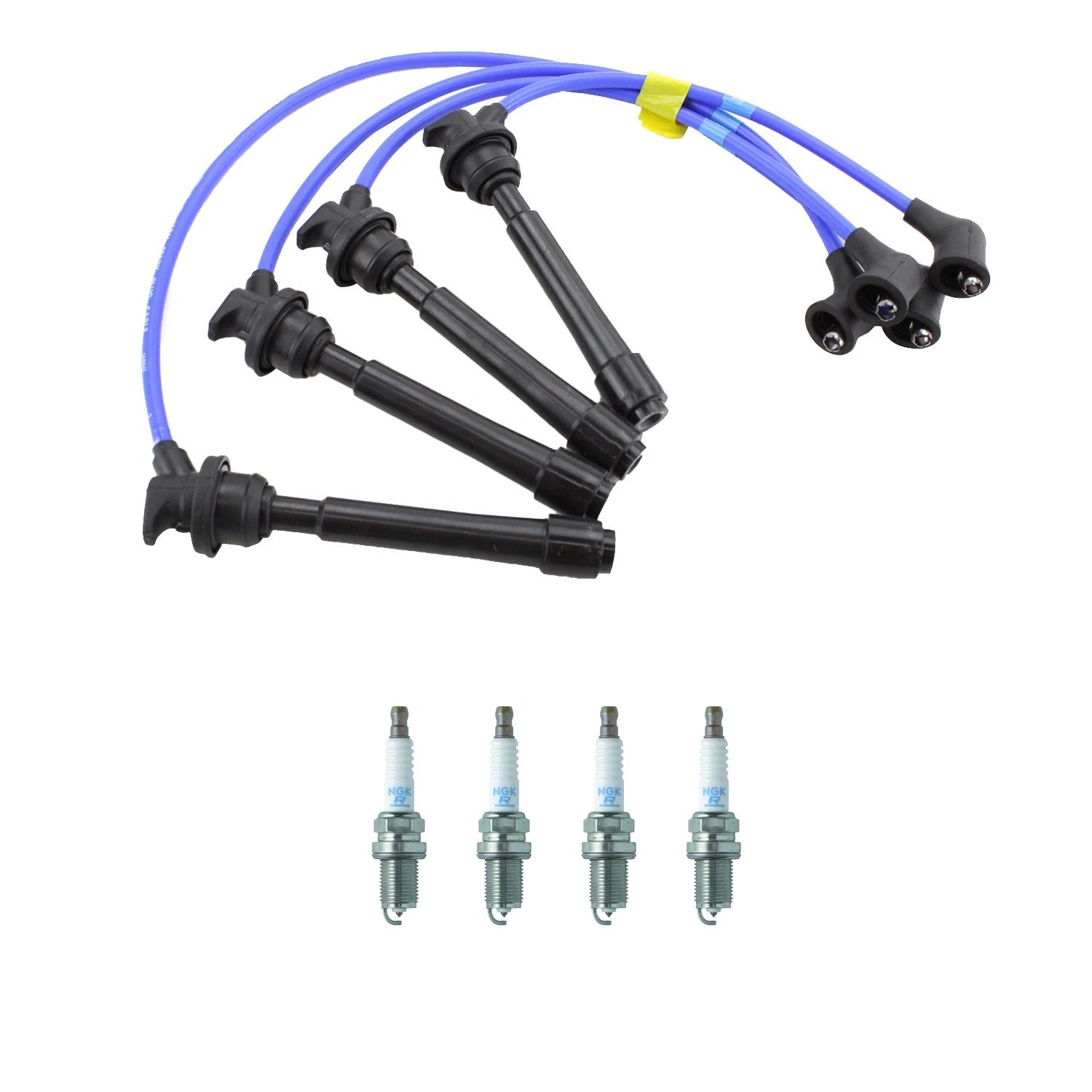 NGK 7mm Wire Set 4 Platinum Spark Plug Kit for Elantra Sportage Spectra5 (2001–2016)