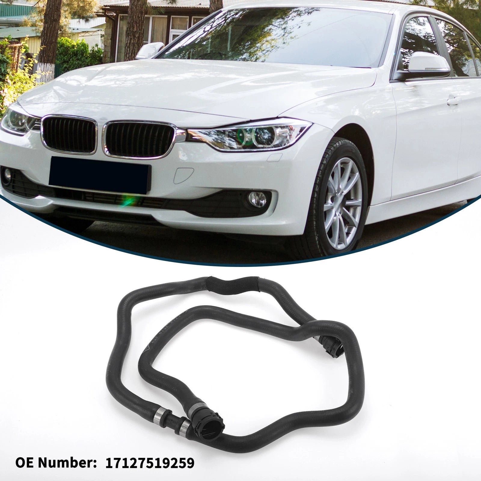 Radiator Hose No. 17127519259 for BMW 530i (2004–2005) Cooling Tube