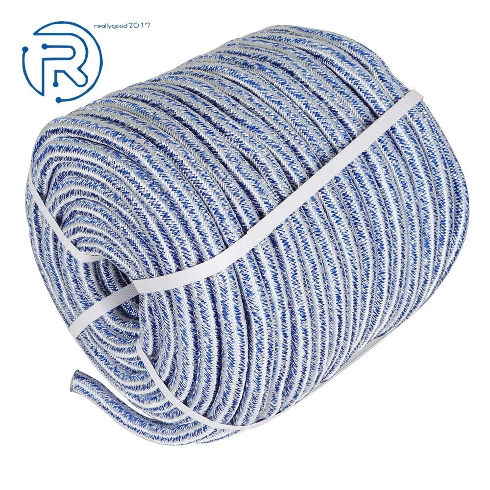 3/4" 24 Strand Braided Polyester Rope for Arborist Tree Camping (100/150/200FT)