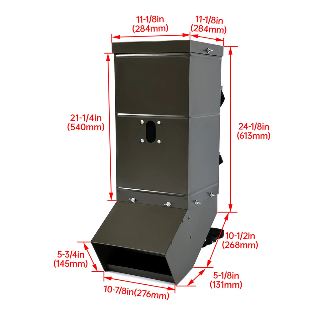 Gravity Feeder Box for Deer Tree Post Mount (Fits Most Models)
