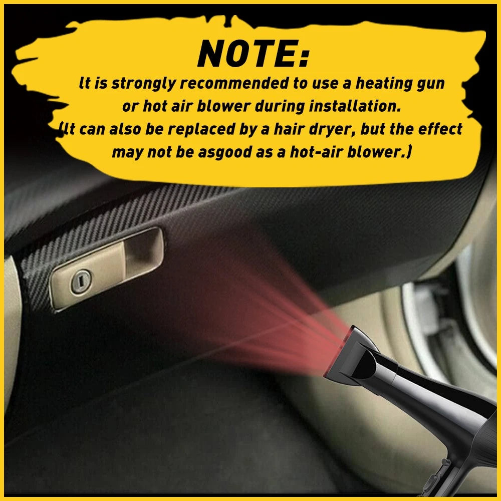 11PC Carbon Fiber Style Interior Trim Kit for Honda Accord (2008–2012)