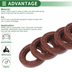 Set of 5 Oil Seal Rotary Shaft Seal FKM Rubber 22x35x6mm