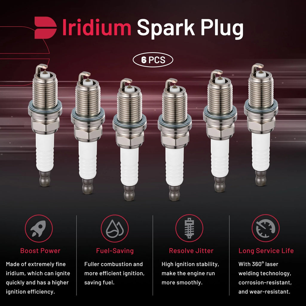 Set of 6 Iridium Spark Plugs for Toyota 4Runner (1996–2002) 4056489068