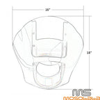 Headlight Fairing Windshield for Harley Softail FXBB Street Bob Dyna XL1200