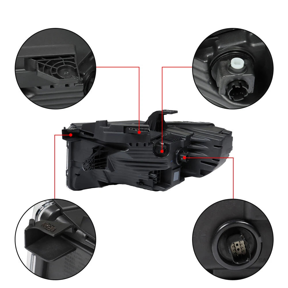 LED Headlight Chrome Housing for GMC Acadia AT4 (2020–2023) Right Side