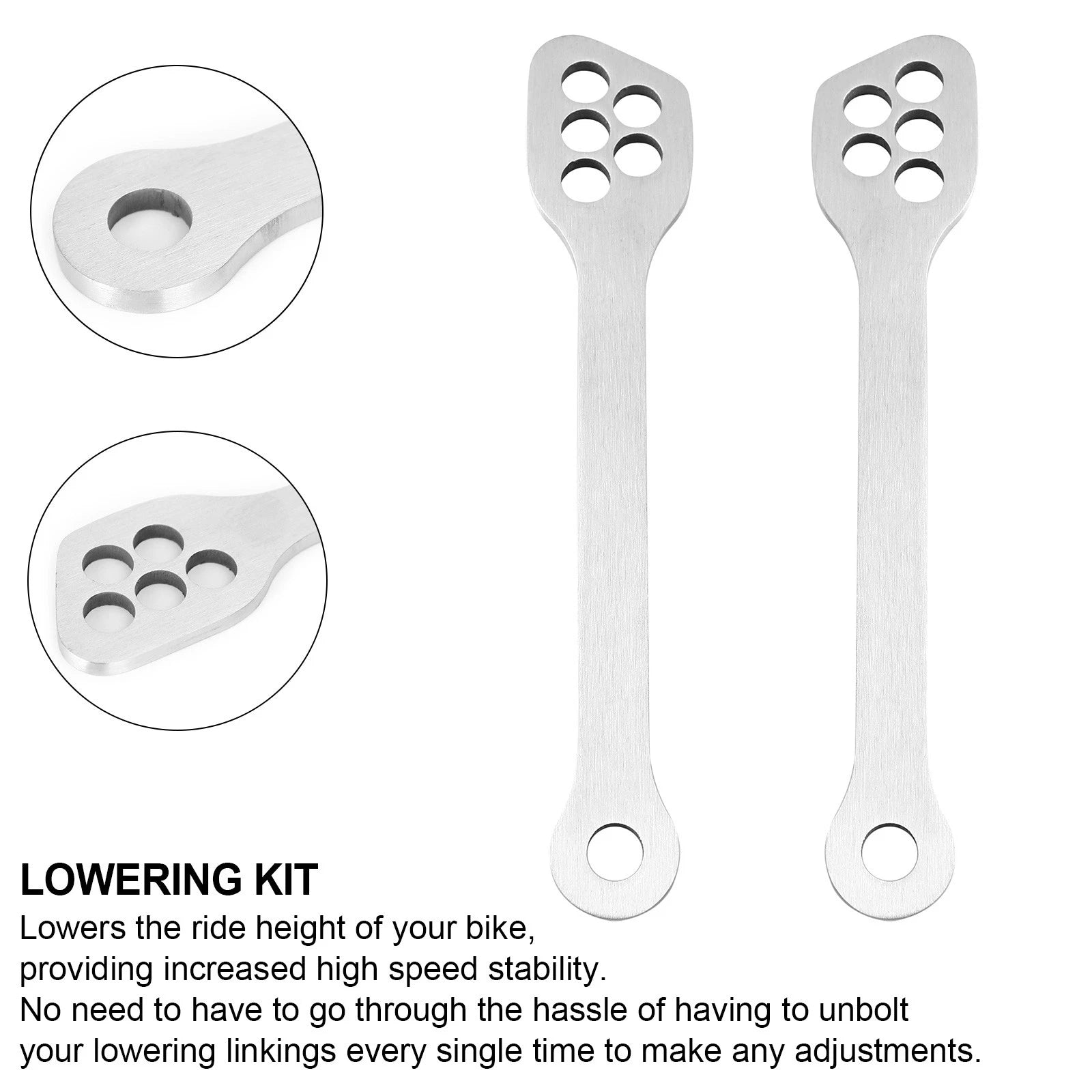 Rear Suspension Lowering Links Kit for Kawasaki Ninja ZX6R ZX10R EX300 (2003–2019)
