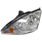 LH+RH Chrome Headlights Pair for Ford Focus LR Sedan/Hatch (2002-2005)
